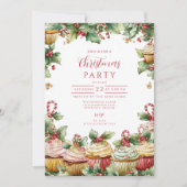 Whimsical Sweet Leckereien Weihnachten Einladung (Vorderseite)