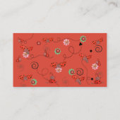 Whimsical Sweet Little Lady Ladybug Diaper Raffle  Begleitkarte (Rückseite)