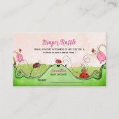 Whimsical Sweet Little Lady Ladybug Diaper Raffle  Begleitkarte (Vorderseite)