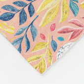 Whimsical Sweet Swans on Pale Pink Fleecedecke (Ecke)