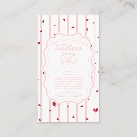 Whimsical Sweetheart Valentine's Books for Baby Begleitkarte (Vorderseite)