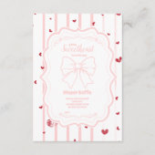 Whimsical Sweetheart Valentine's Diapper Raffle Begleitkarte (Vorderseite)