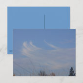 Whimsical Tancing Clouds Postcard Postkarte (Vorne/Hinten)