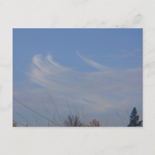 Whimsical Tancing Clouds Postcard Postkarte (Vorderseite)