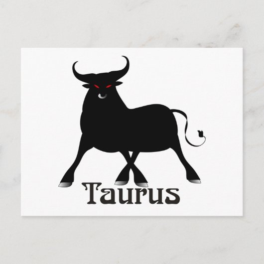 Whimsical Taurus Postkarten (Vorderseite)