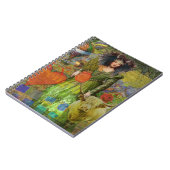 Whimsical Taurus Woman Celestial Collage Fantasy Notizblock (Linke Seite)