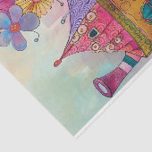 WHIMSICAL TEA CUP HOUSE DECOUPAITE SEIDENPAPIER (Ausschnitt)