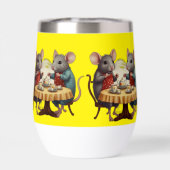 Whimsical Tea Party mit Mice Illustration auf Tass (Rückseite)