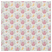 Whimsical Tea Time Doodle Fabric Stoff (Muster)