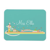 Whimsical Teacher's Scene Personalisiert Magnet (Horizontal)
