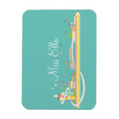 Whimsical Teacher's Scene Personalisiert Magnet (Vertikal)