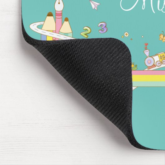 Whimsical Teacher's Scene Personalisiert Mousepad (Ecke)