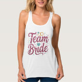 Whimsical Team Braut Hochzeitsfeier Tank Top (Vorderseite)