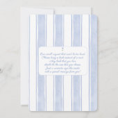 Whimsical Teddy Bear Baby Shower Boy Einladung (Rückseite)