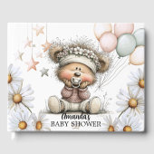 Whimsical Teddy Bear Baby Shower Gästebuch (Vorderseite)