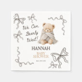 Whimsical Teddy Bear Baby Shower  Serviette (Vorderseite)