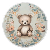 Whimsical Teddy Bear Keramikknauf (Vorderseite)