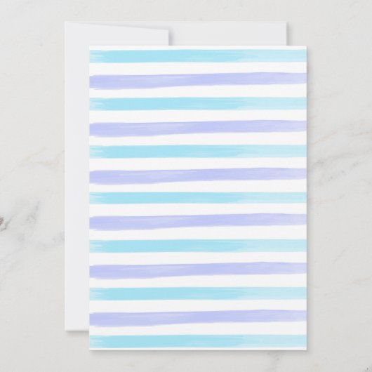 Whimsical Teddy Boys Kinderdusche Einladung (Rückseite)