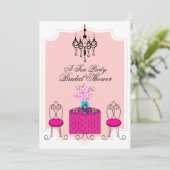 Whimsical Tee Party Einladung (Stehend Vorderseite)