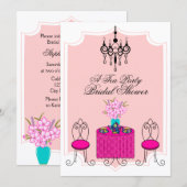 Whimsical Tee Party Einladung (Vorne/Hinten)