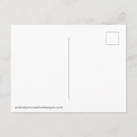 Whimsical Tee Party Mouse and Bird Postkarte (Rückseite)