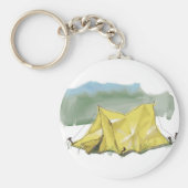 Whimsical Tent Illustration Schlüsselanhänger (Vorne)
