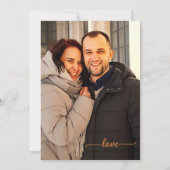 Whimsical Terra Cotta New York QR Foto Wedding Einladung (Rückseite)