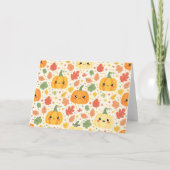 Whimsical Thanksgiving-Ernte Karte (Rückseite)