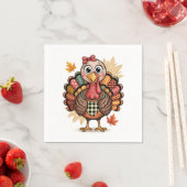 Whimsical Thanksgiving Fun Serviette (Beispiel)