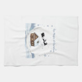 Whimsical "The Magic Christmas" Santa Sleigh Geschirrtuch (Horizontal)
