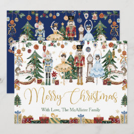 Whimsical The Nutcracker Weihnachtsballett Gruß Karte