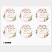 Whimsical The Nutcracker Winter Onederland Runder Aufkleber (Blatt)