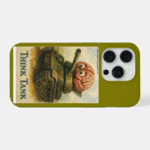 Whimsical Think Tank Cartoon-Design iPhone Hülle (Rückseite (Horizontal))