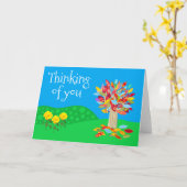 Whimsical Thinking of You card by Jo Images Karte (Gelbe Blume)