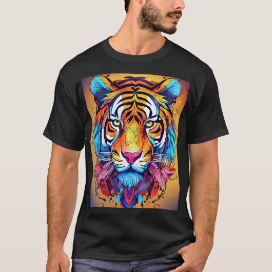 Whimsical Tiger T - Shirt Designs (Vorderseite)