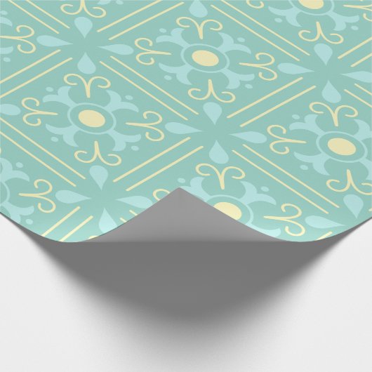 Whimsical Tiled Afternoon Tea Packpapier (Ecke)