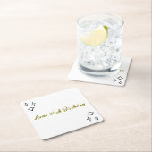 Whimsical Tini Bit älter Geburtstag Rechteckiger Pappuntersetzer (Vor Ort)