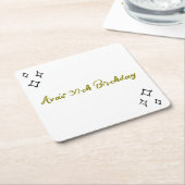 Whimsical Tini Bit älter Geburtstag Rechteckiger Pappuntersetzer (angewinkelt)