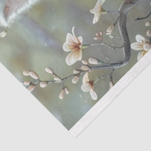 Whimsical Tiny Mouse verzauberter Wald Dekoupage Seidenpapier (Ausschnitt)