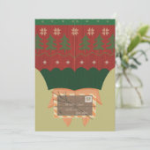 Whimsical "To Santa" Christmas Card 5x7-xmas Karte (Stehend Vorderseite)