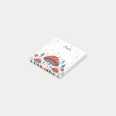 Whimsical Toadstool Personalisiert Post-it Klebezettel (angewinkelt)
