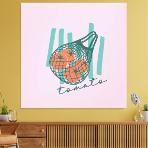 Whimsical Tomatos Italy Bauernmarkt Leinwanddruck