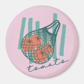 Whimsical Tomatos Italy Bauernmarkt Magnet (Vorne)