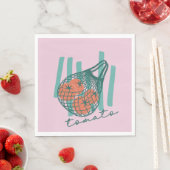 Whimsical Tomatos Italy Farmers Market Serviette (Beispiel)