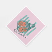 Whimsical Tomatos Italy Farmers Market Serviette (Ecke)