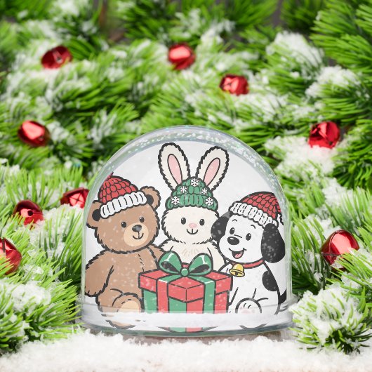 Whimsical Toys and Christmas Gifts in Snow Globe Schneekugeln (Weihnachten)