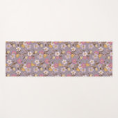 Whimsical Trailing Florals and Birds - Lavendel Yogamatte (Vorderseite (Horizontal))