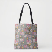 Whimsical Trailing Florals und Vögel - Alter Grün Tasche (Vorderseite)