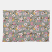 Whimsical Trailing Florals und Vögel Küchentücher (Horizontal)