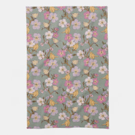 Whimsical Trailing Florals und Vögel Küchentücher